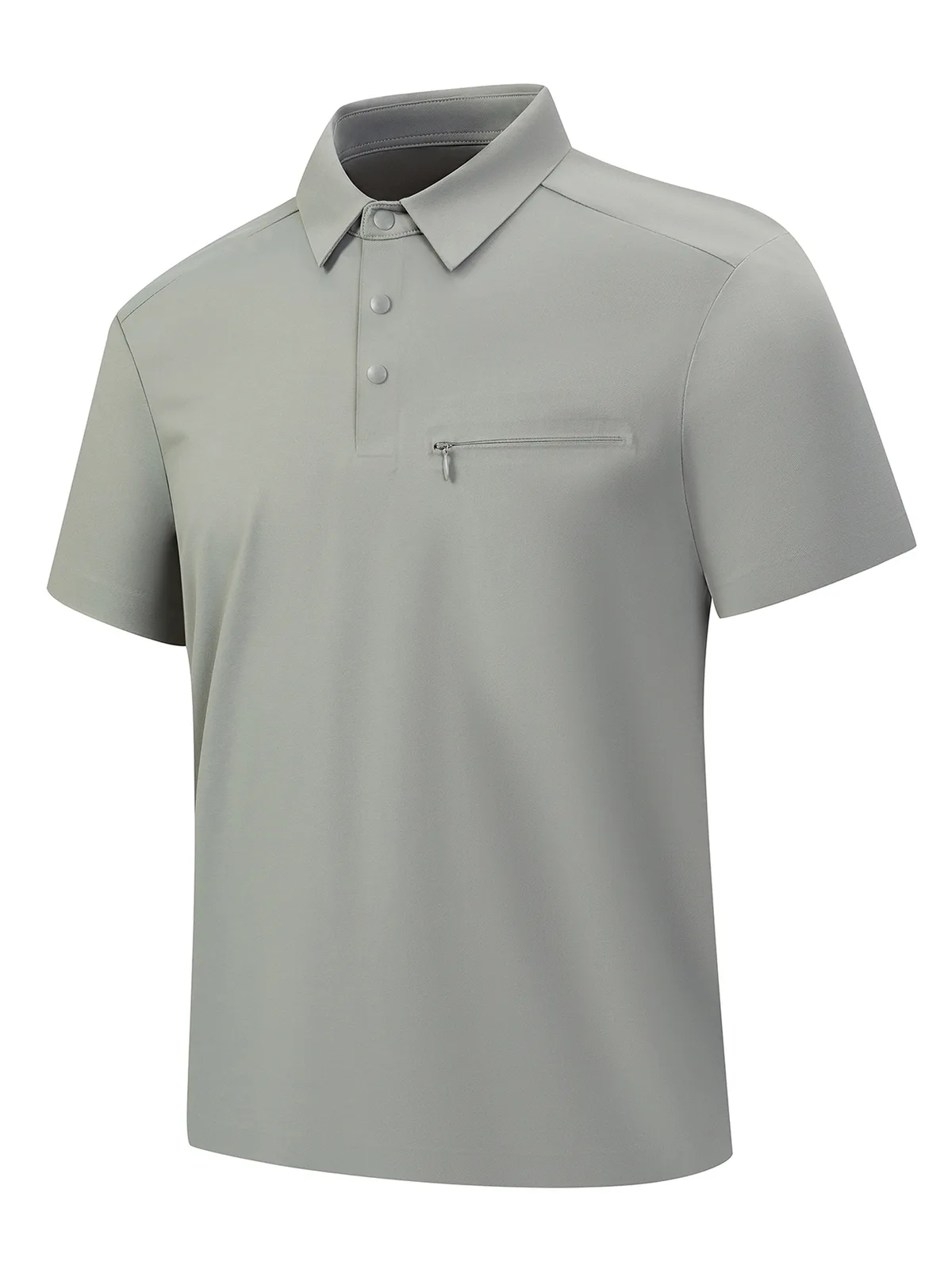 Men's Ice-Silk Polo Shirt with Pocket