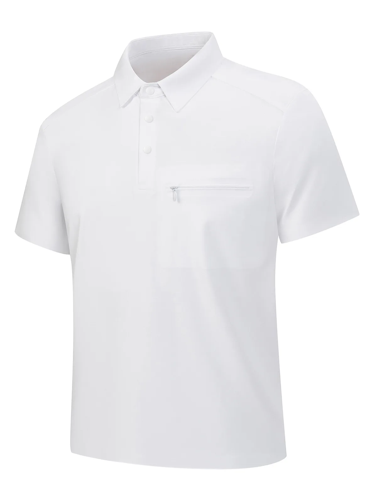 Men's Ice-Silk Polo Shirt with Pocket