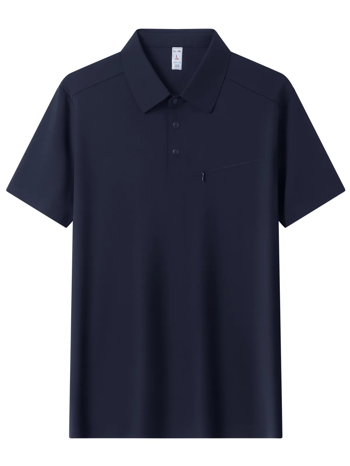 Men's Ice-Silk Polo Shirt with Pocket