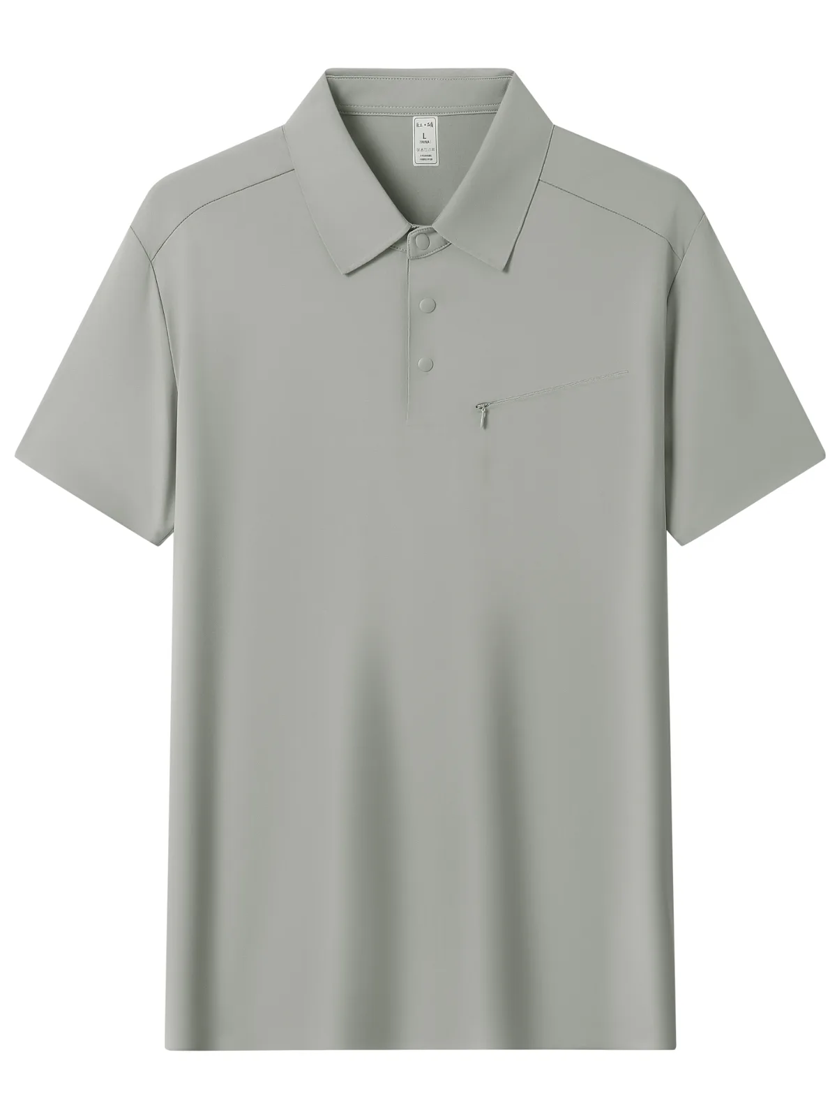 Men's Ice-Silk Polo Shirt with Pocket