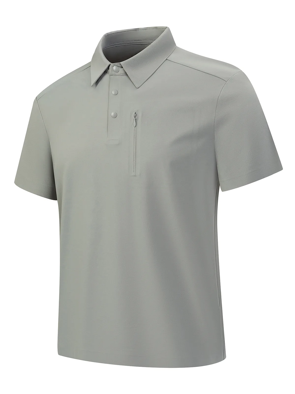Men's Ice-Silk Polo Shirt with Pocket