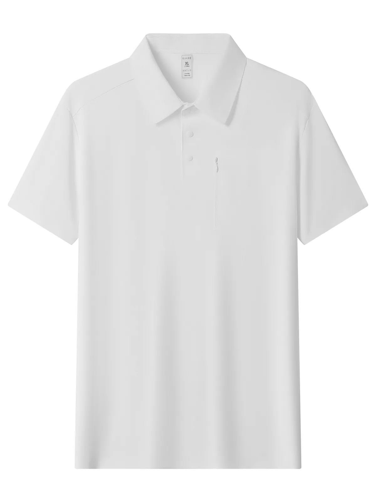 Men's Ice-Silk Polo Shirt with Pocket