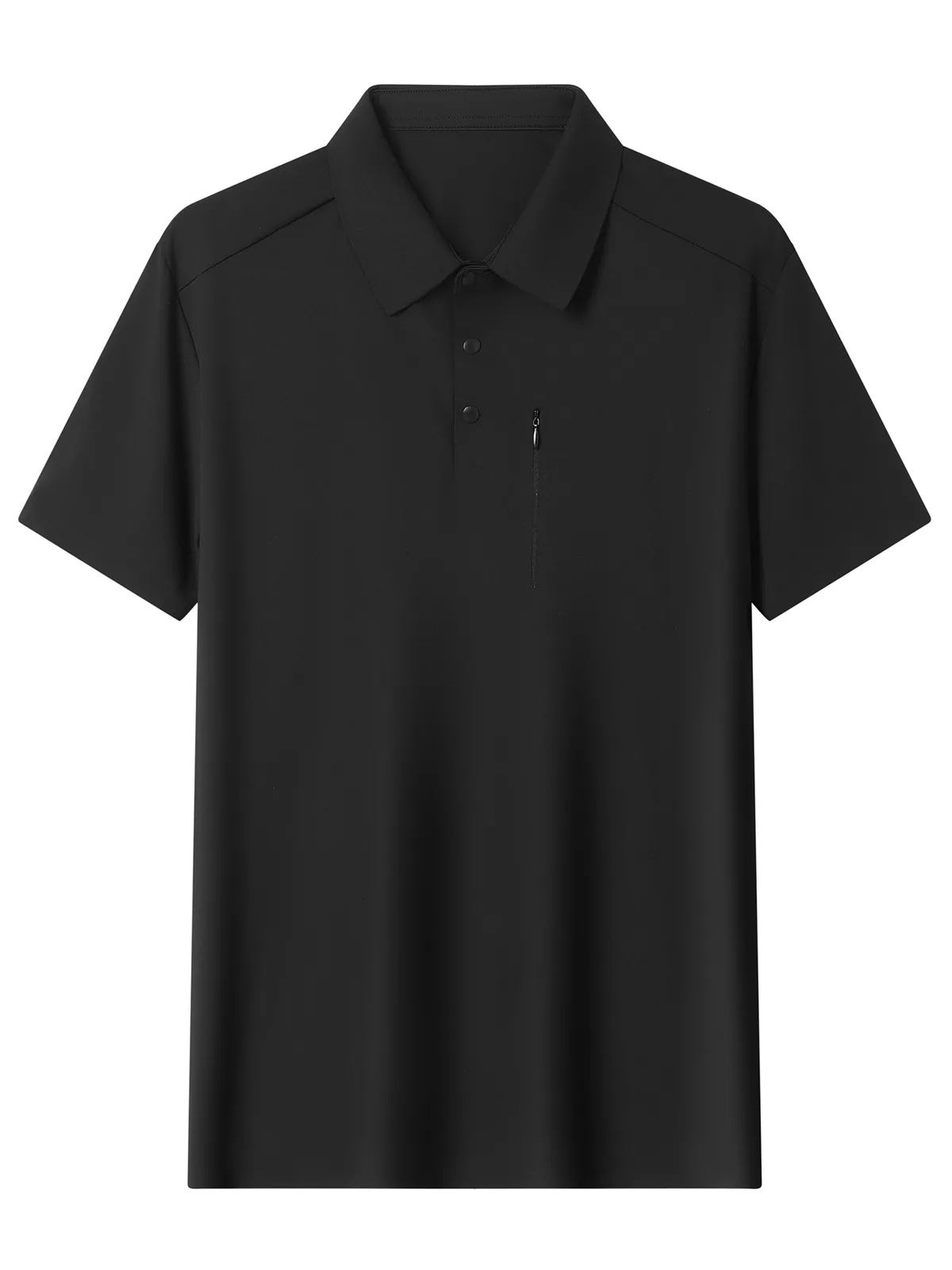 Men's Ice-Silk Polo Shirt with Pocket