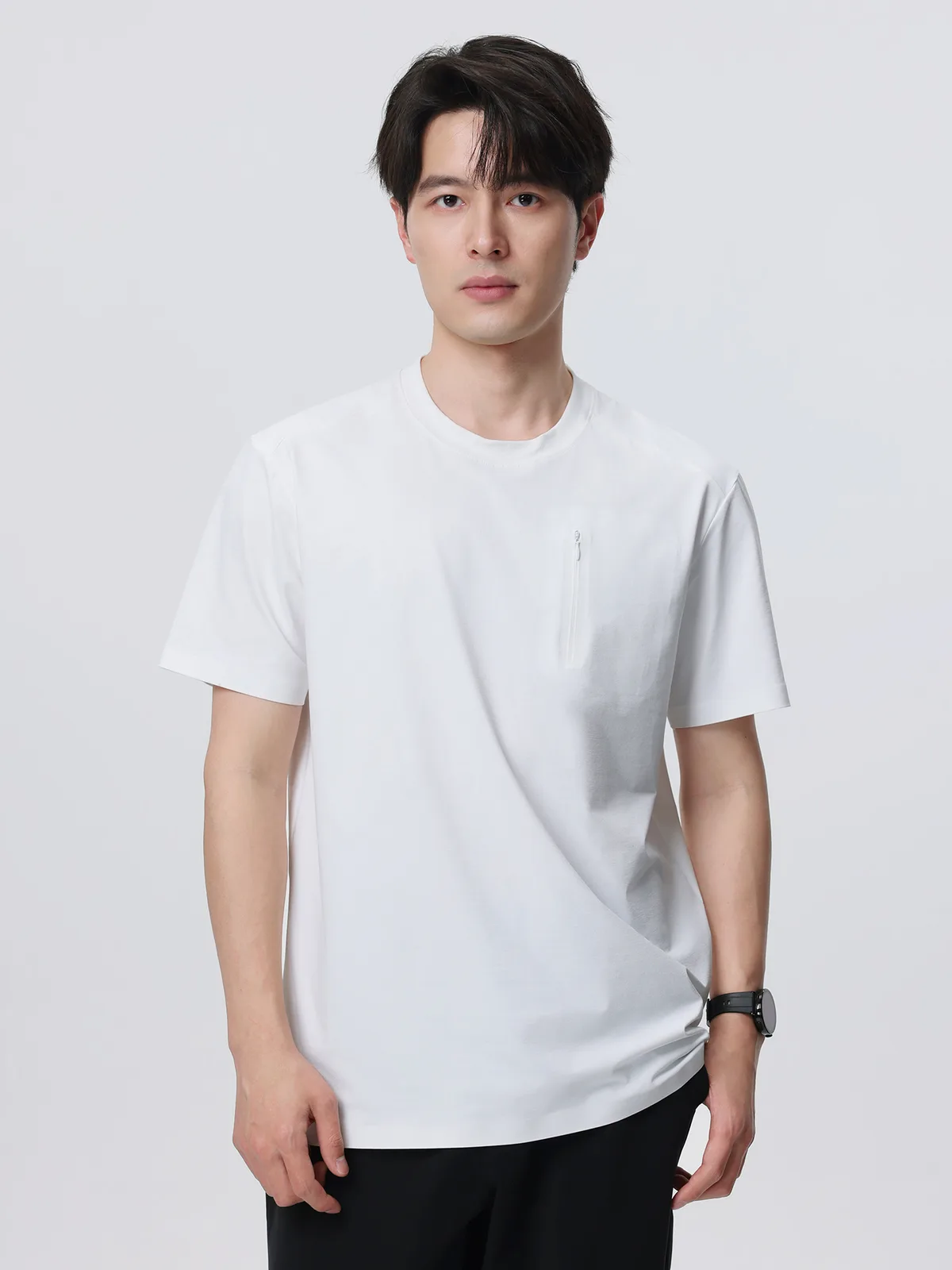 Men's Ice-Silk T-Shirt with Pocket