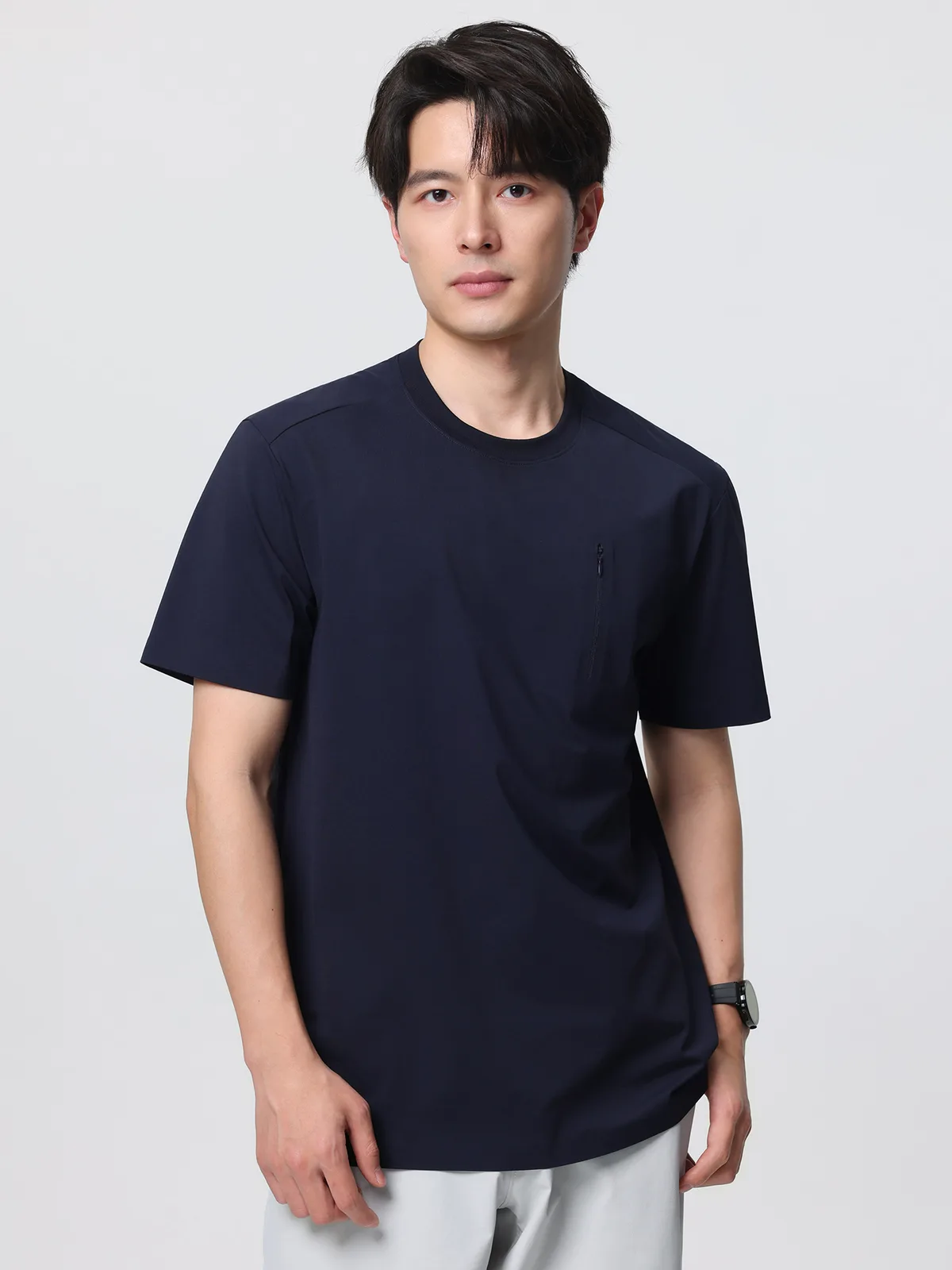 Men's Ice-Silk T-Shirt with Pocket