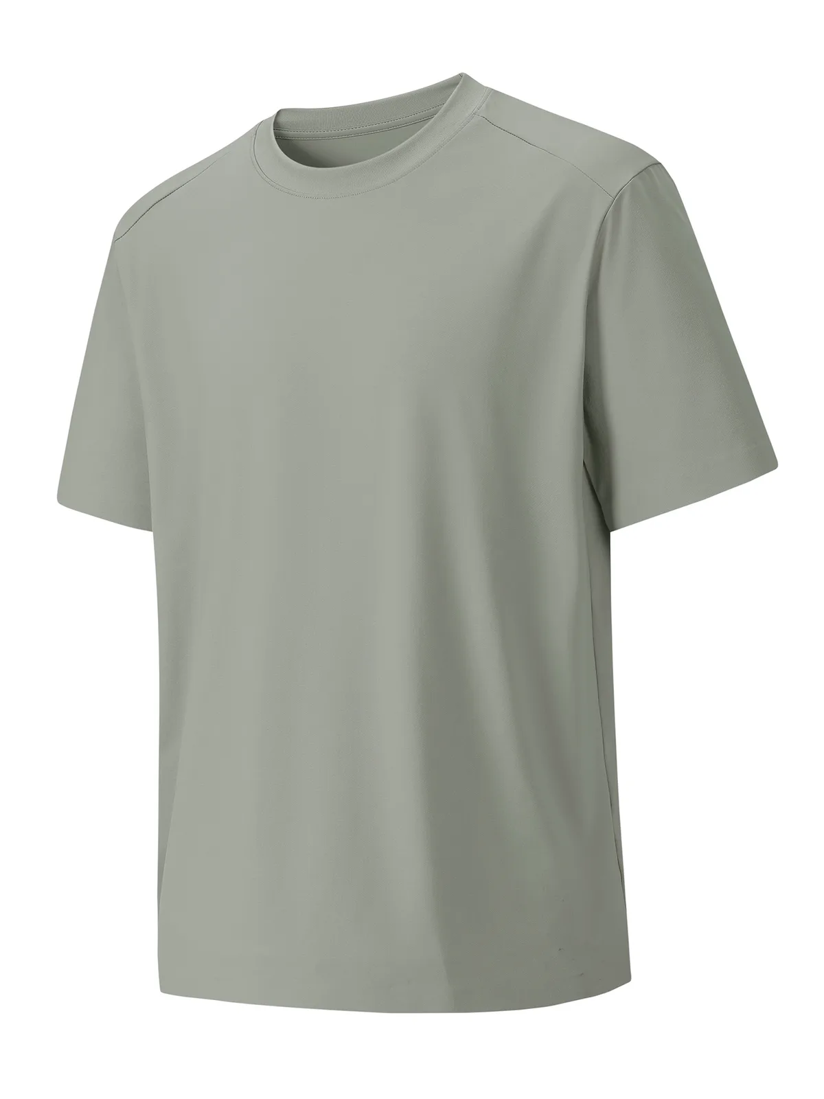 Men's Ice-Silk T-Shirt with Crew Neck