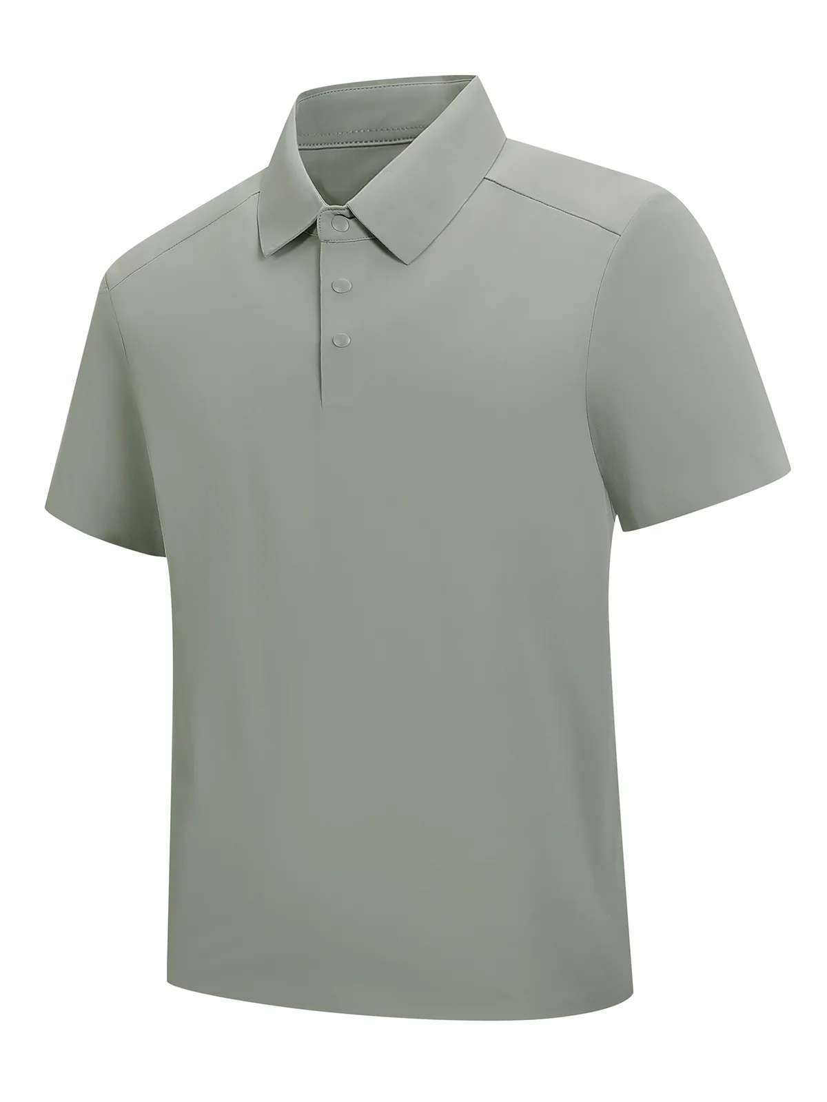 Men's Ice-Silk Polo Shirt with Turn-Down Collar