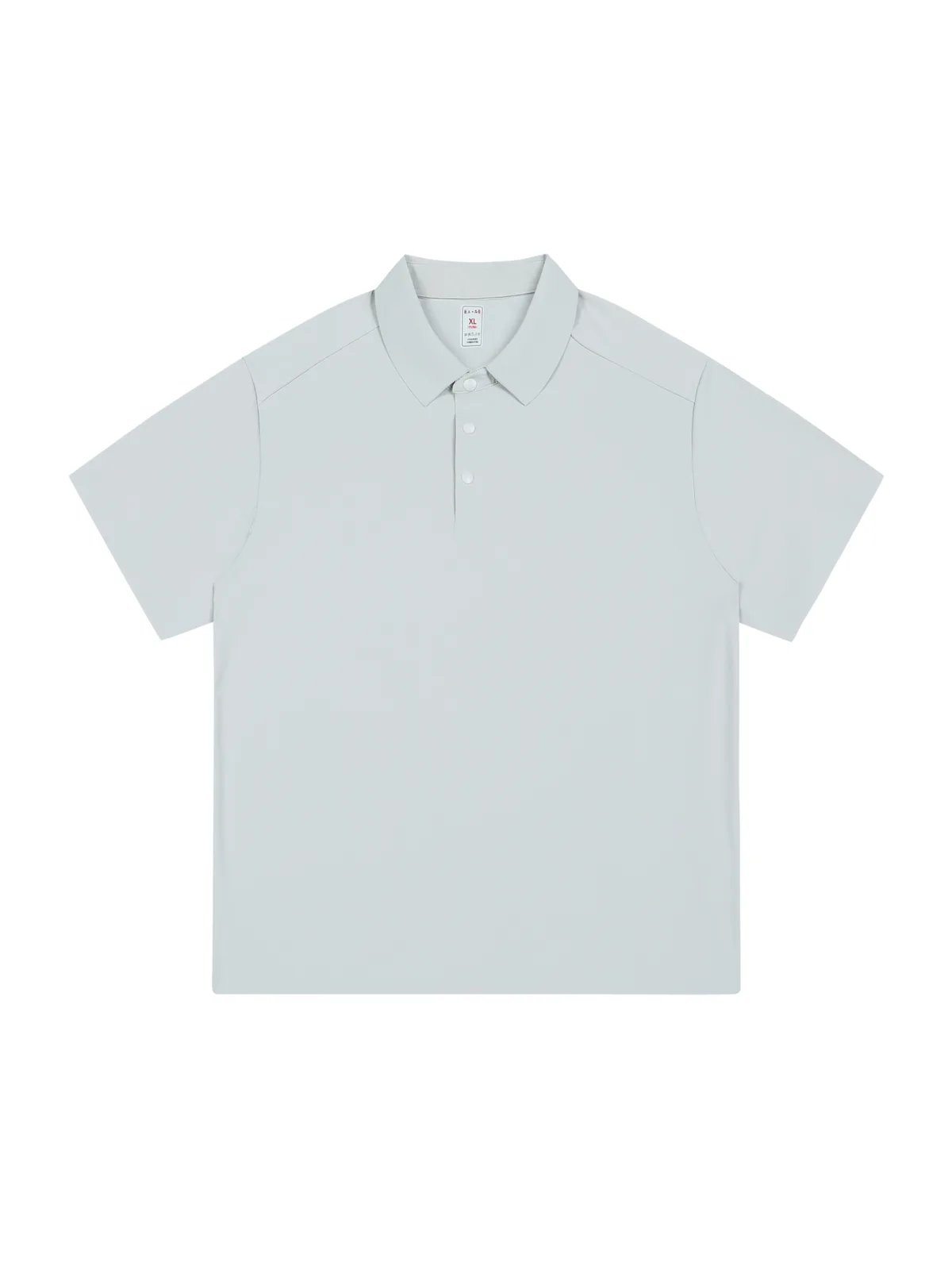 Men's Ice-Silk Polo Shirt with Turn-Down Collar