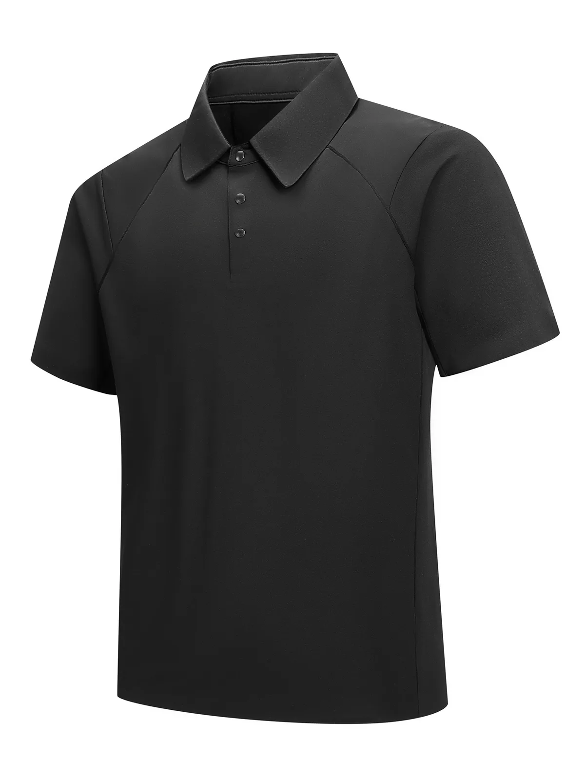 Men's Ice-Silk Polo Shirt with Turn-Down Collar