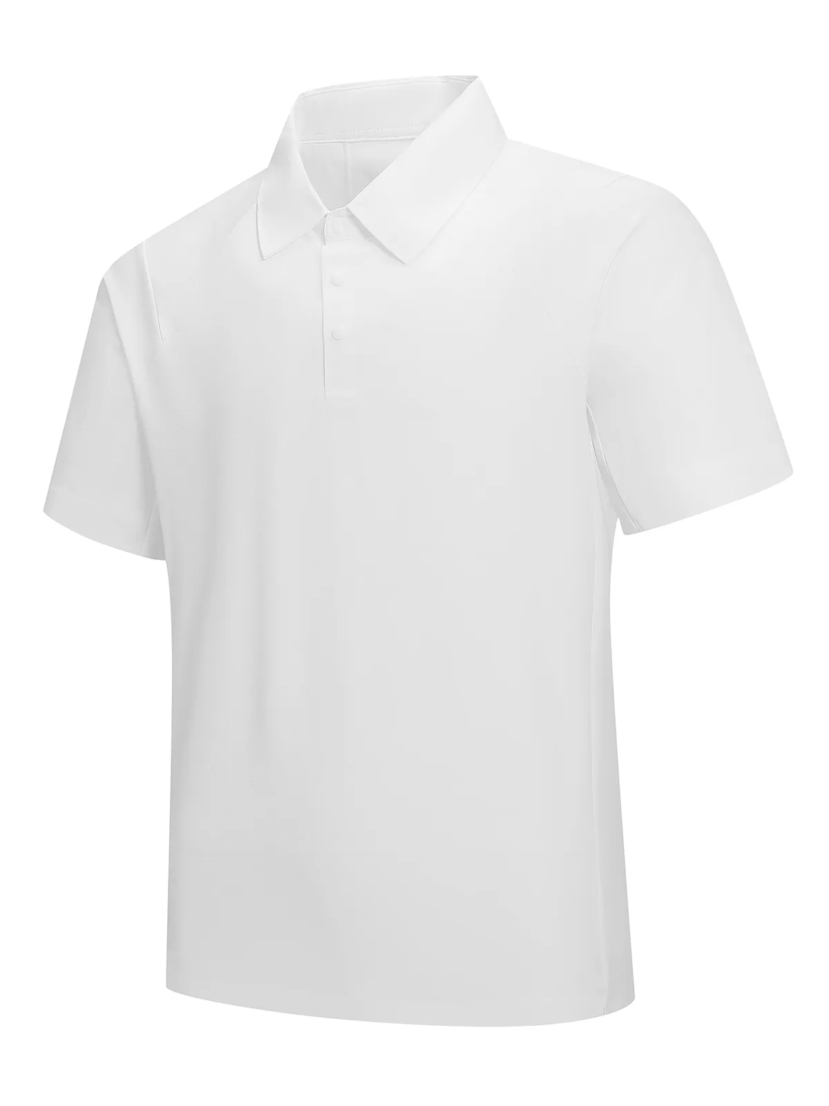 Men's Ice-Silk Polo Shirt with Turn-Down Collar