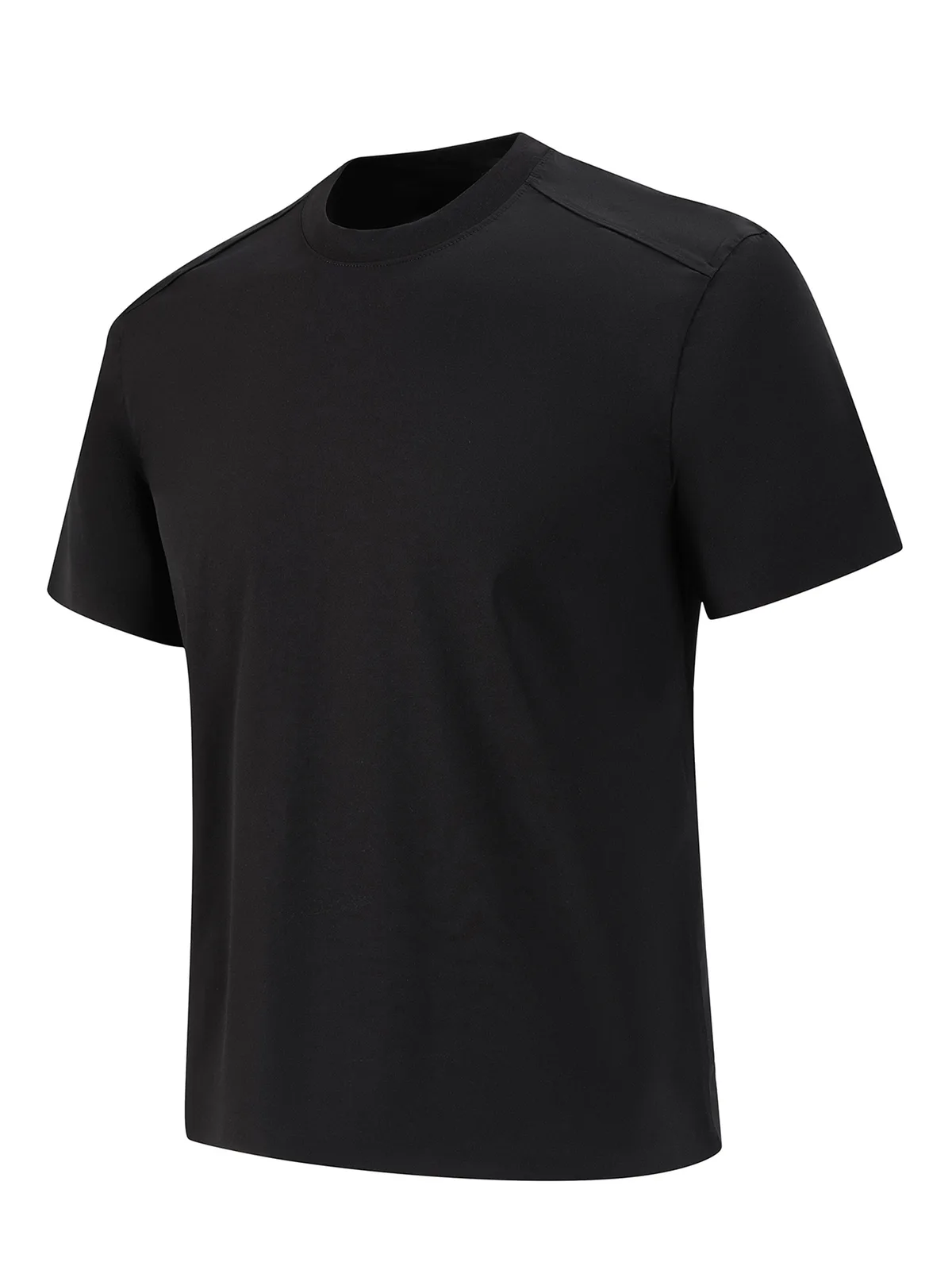 Men's Ice-Silk T-Shirt with Crew Neck
