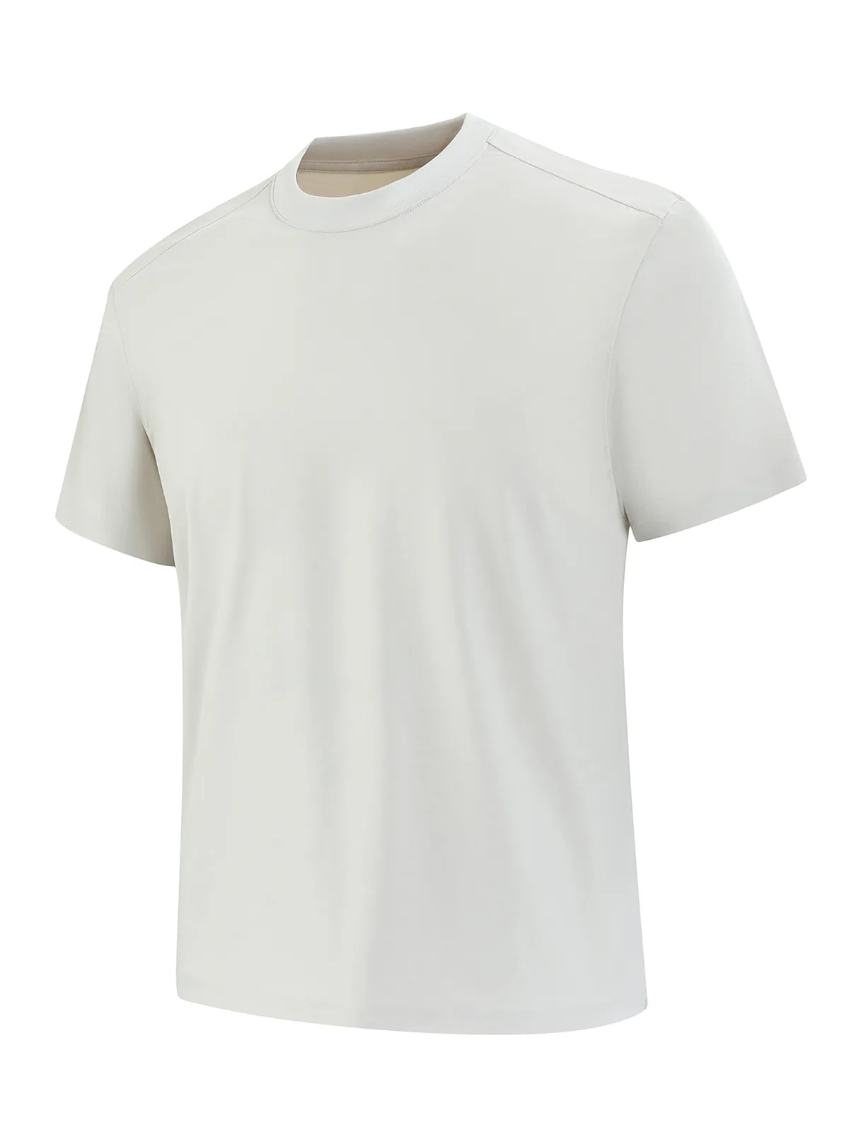 Men's Ice-Silk T-Shirt with Crew Neck