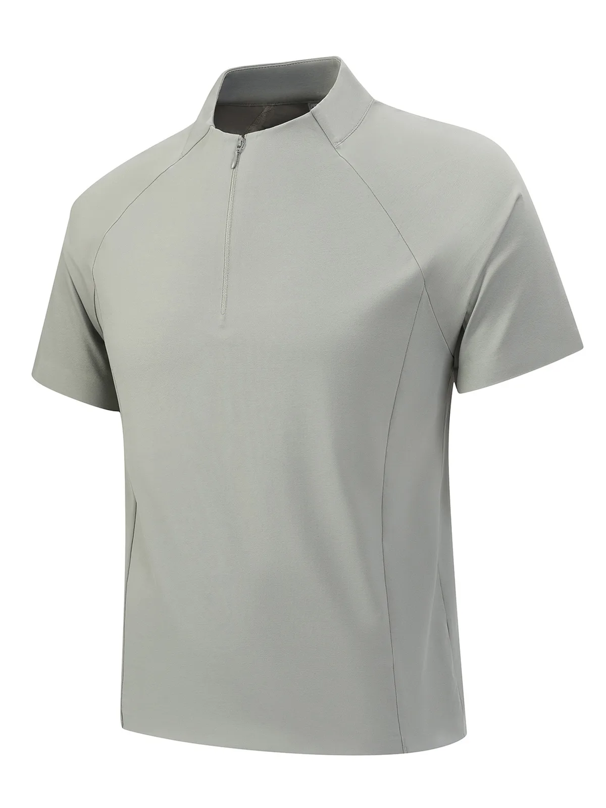 Men's Polo Shirt with Quarter-Zip