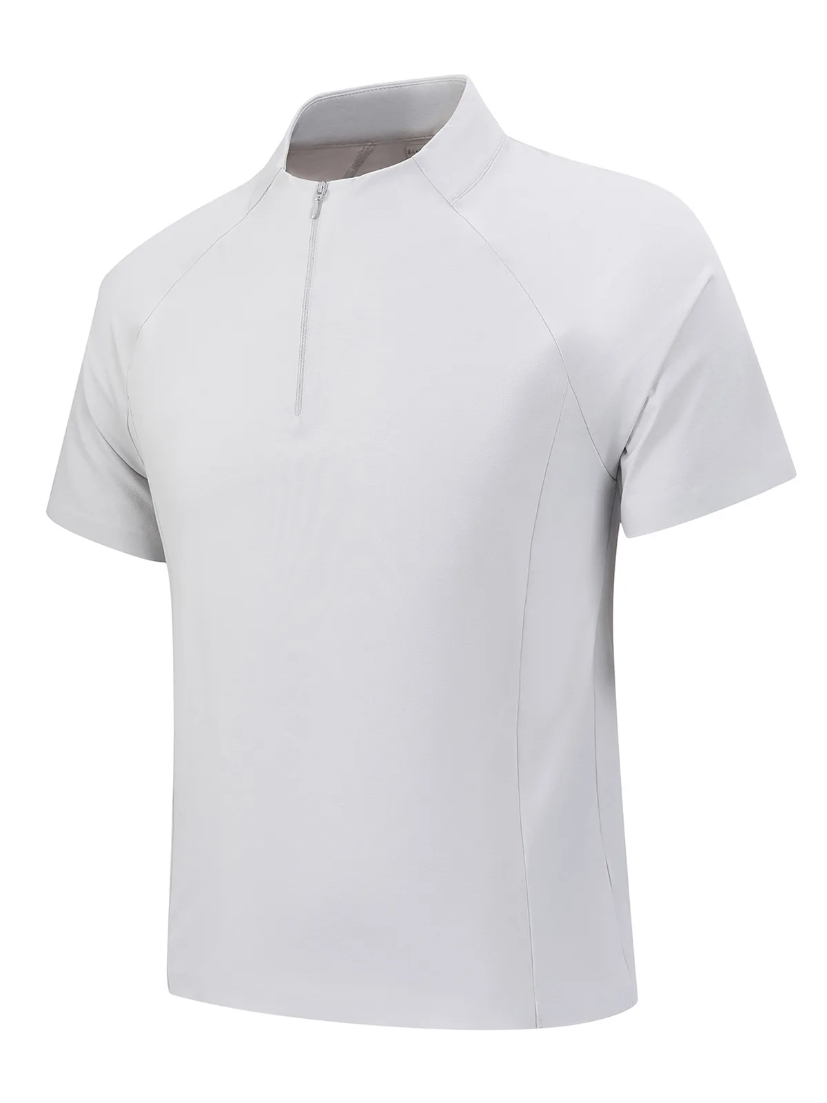 Men's Polo Shirt with Quarter-Zip