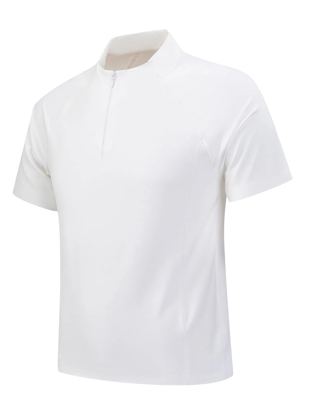 Men's Polo Shirt with Quarter-Zip