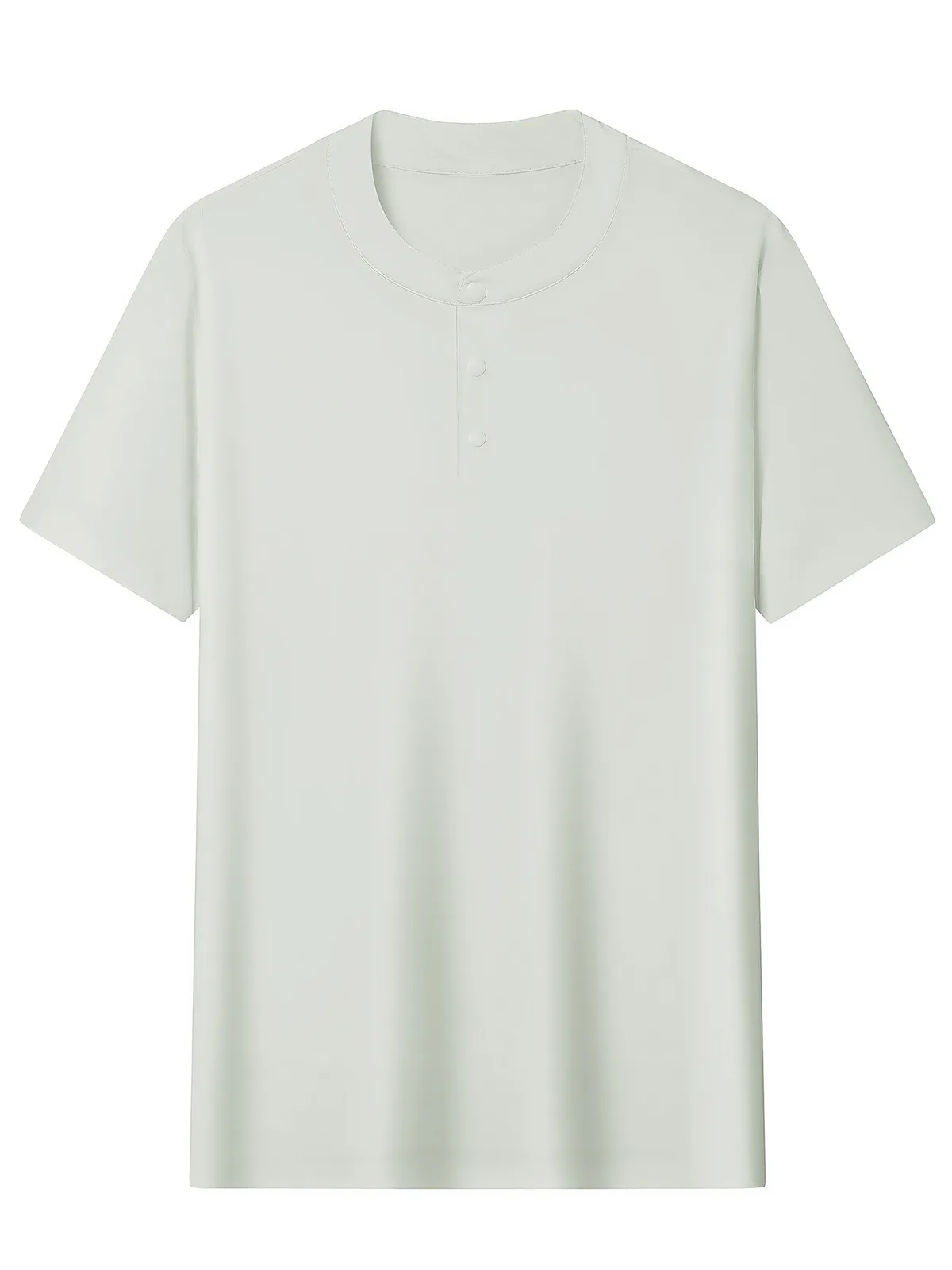 Men's Ice-Silk Polo Shirt with Turn-Down Collar