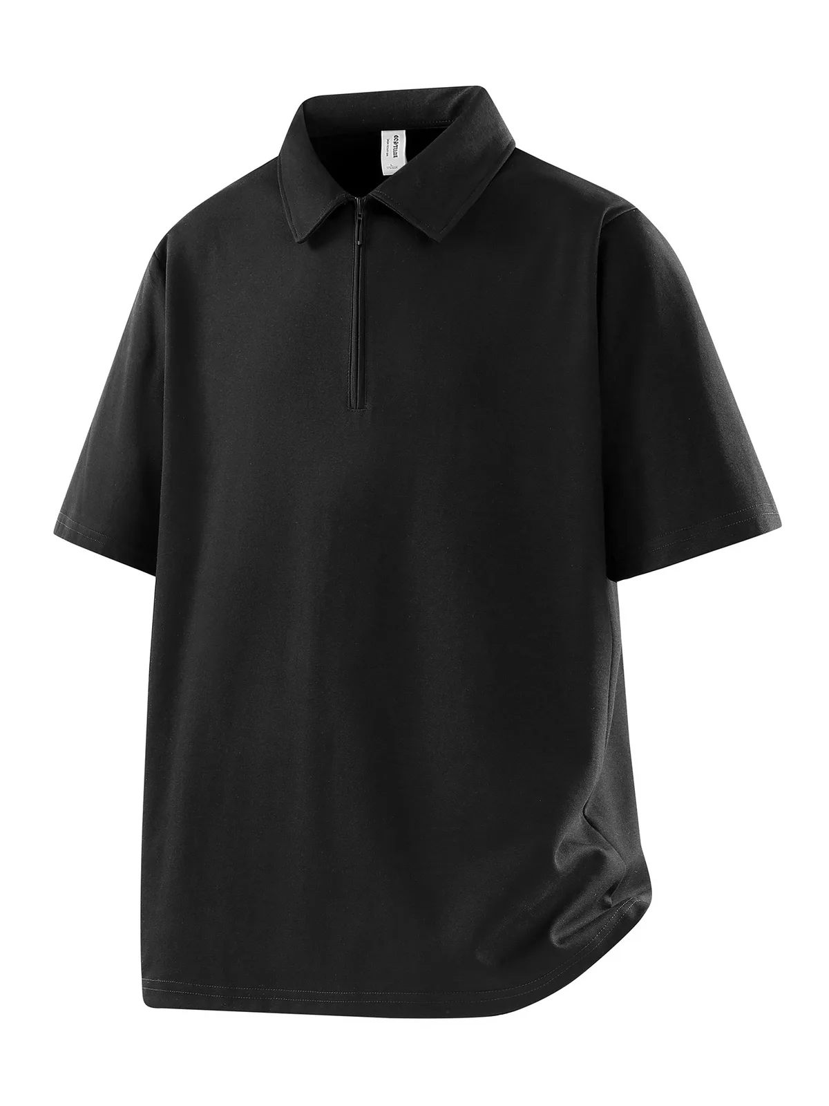 Men's Polo Shirt with Quarter-Zip