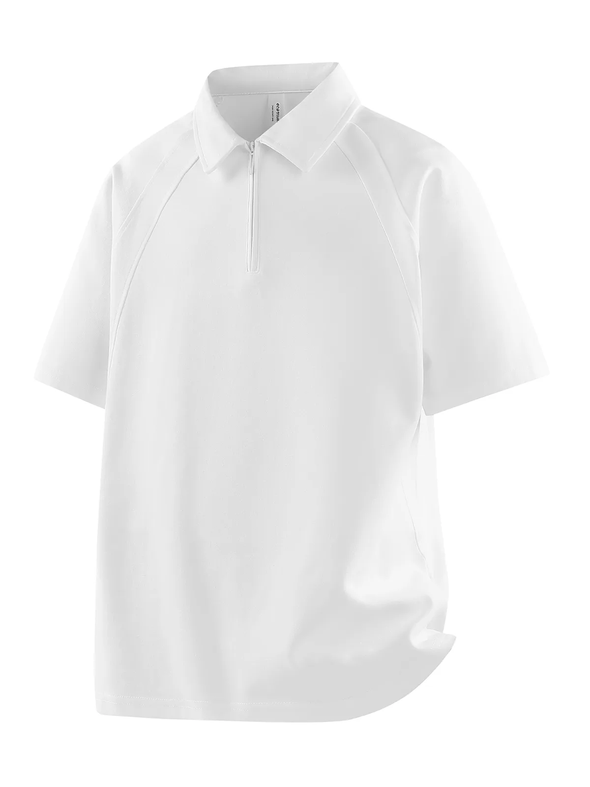 Men's Polo Shirt with Quarter-Zip