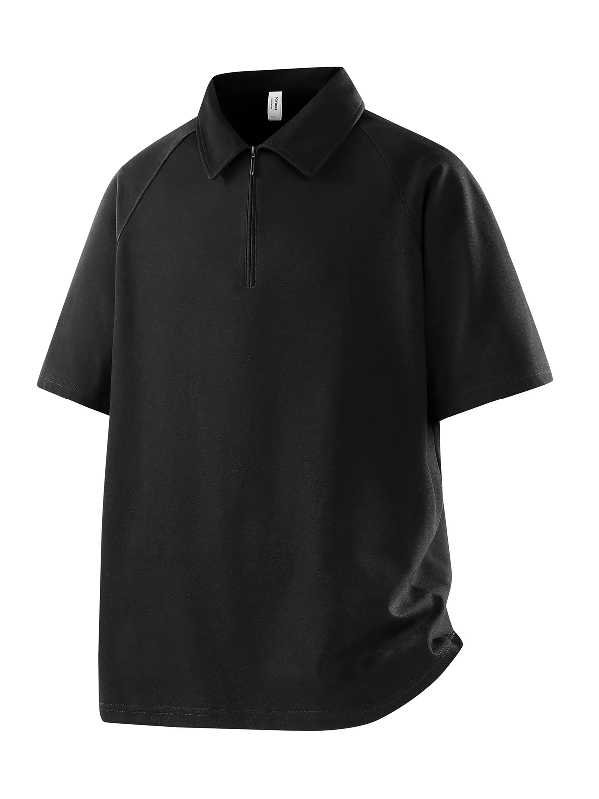Men's Polo Shirt with Quarter-Zip