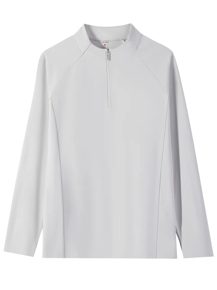 Men's T-Shirt with Quarter-Zip