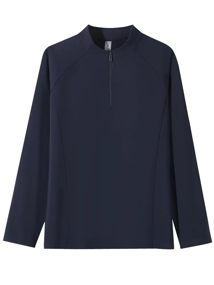Men's T-Shirt with Quarter-Zip