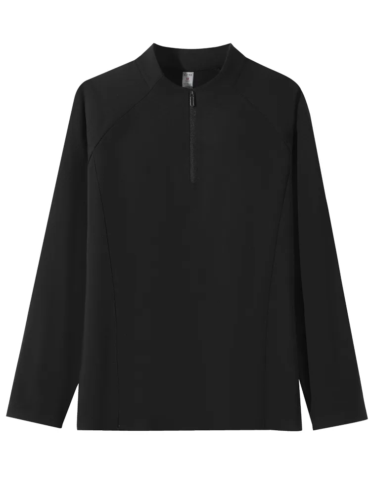Men's T-Shirt with Quarter-Zip