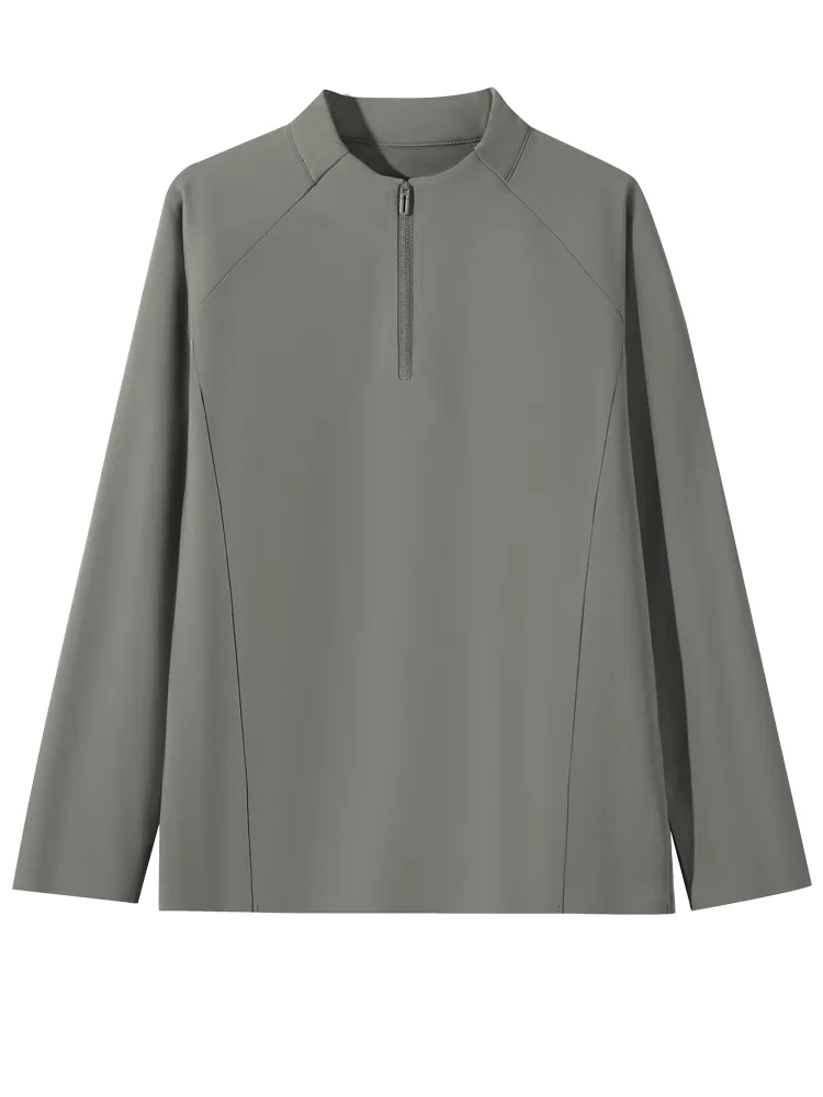 Men's T-Shirt with Quarter-Zip
