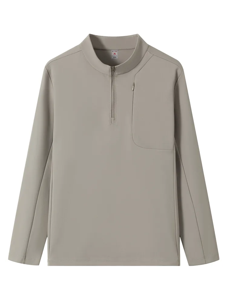 Men's T-Shirt with Quarter-Zip