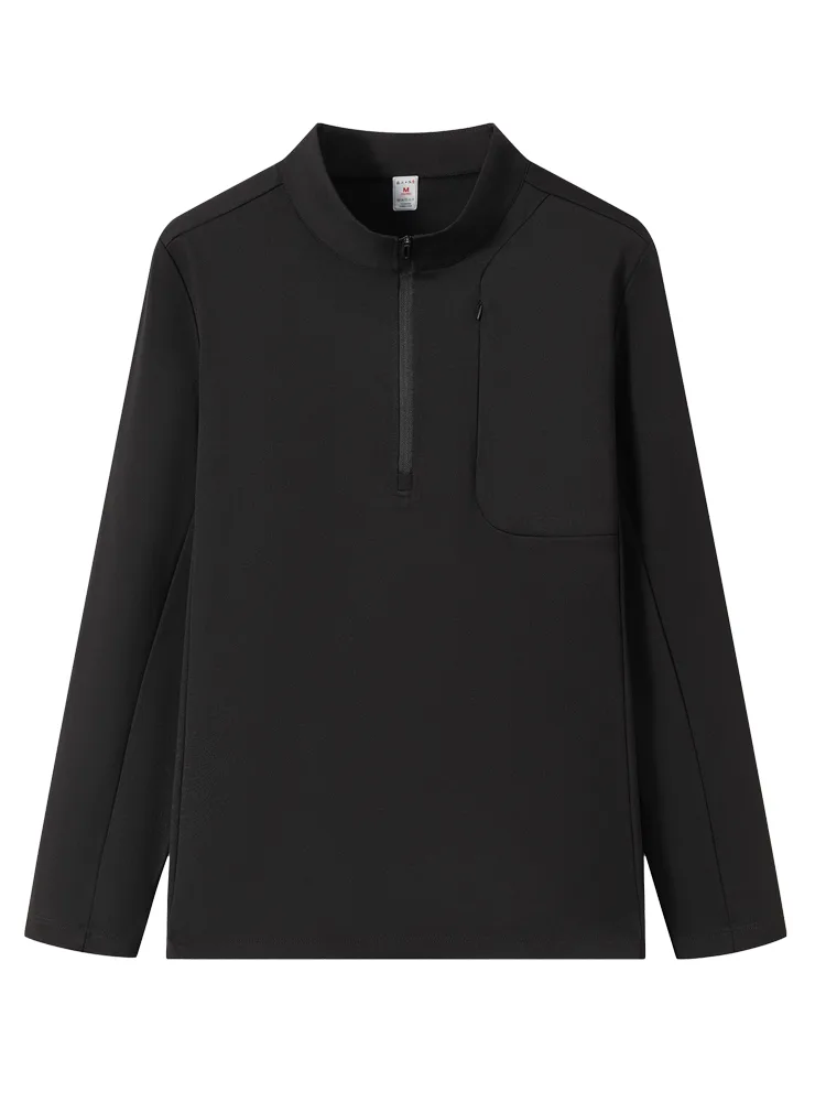 Men's T-Shirt with Quarter-Zip