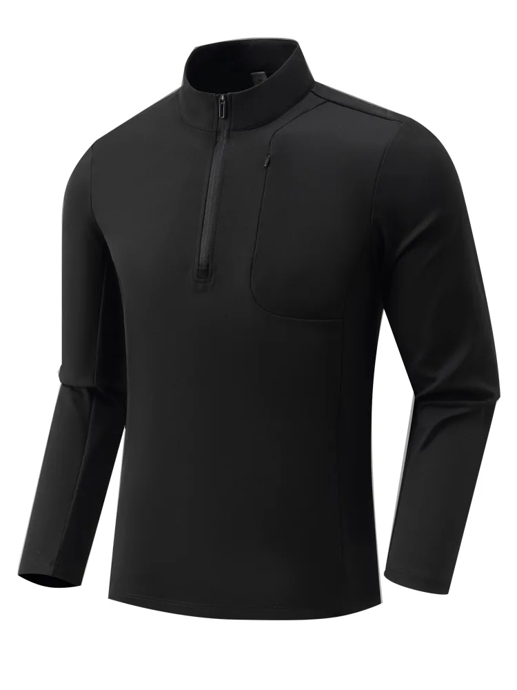 Men's T-Shirt with Quarter-Zip