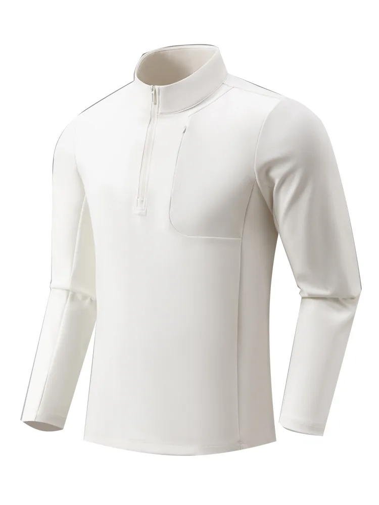 Men's T-Shirt with Quarter-Zip