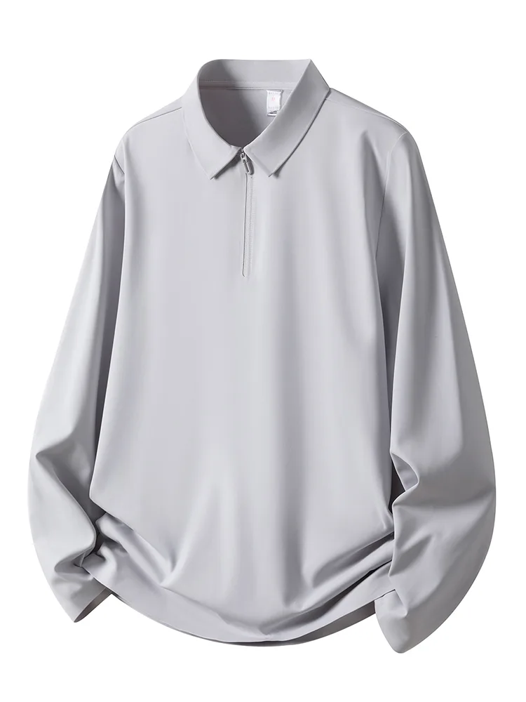 Men's Polo Shirt with Quarter-Zip