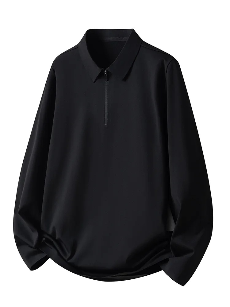 Men's Polo Shirt with Quarter-Zip