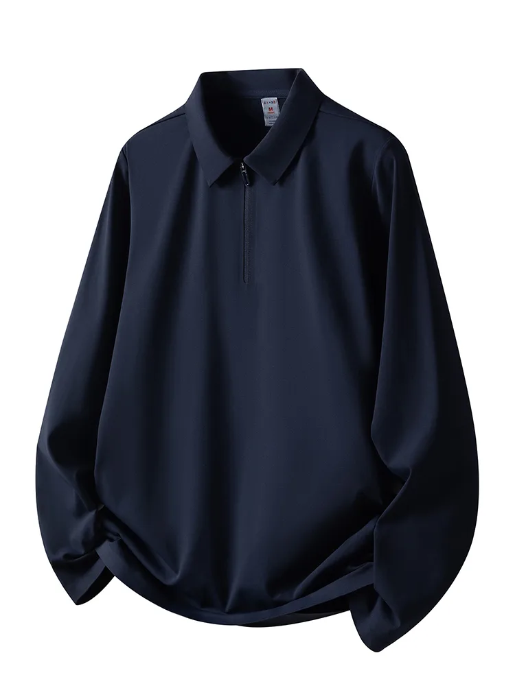 Men's Polo Shirt with Quarter-Zip