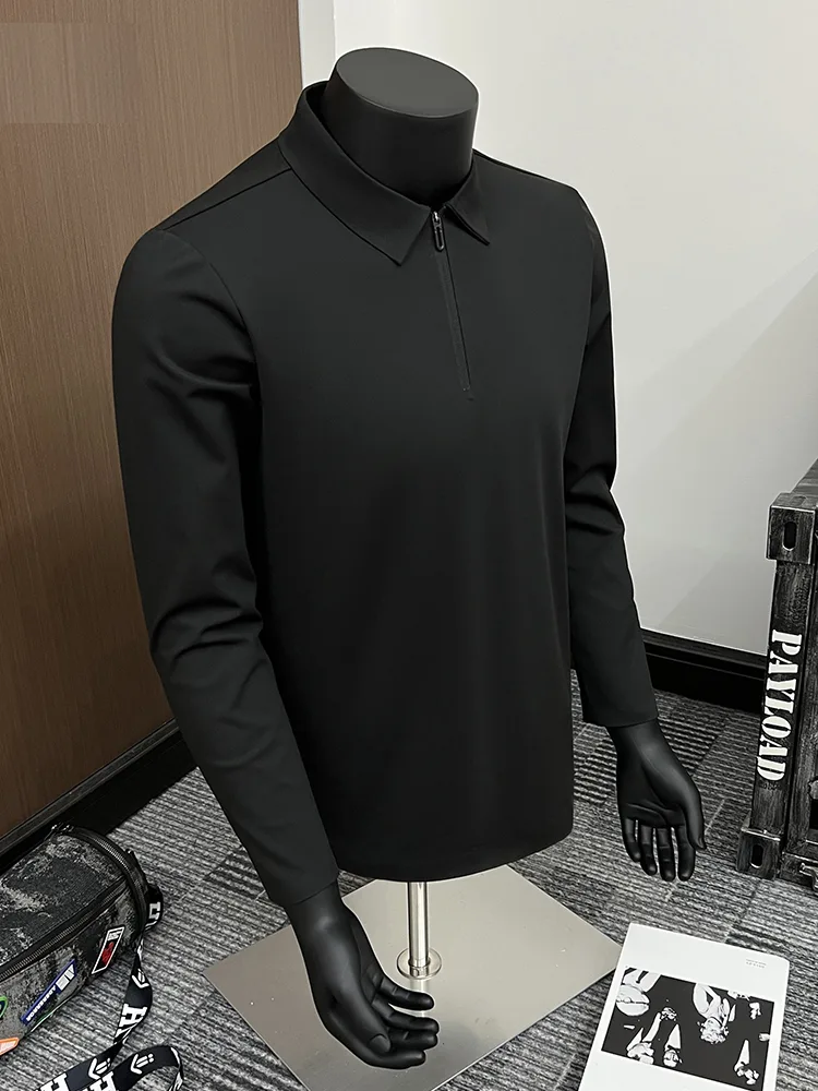 Men's Polo Shirt with Quarter-Zip