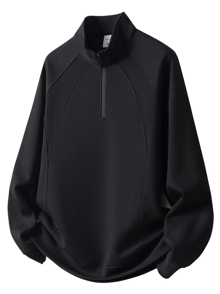 Men's T-Shirt with Quarter-Zip