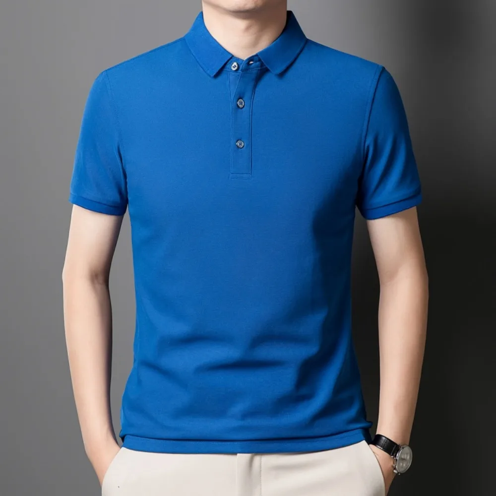 Men's Polo Shirt with Turn-Down Collar