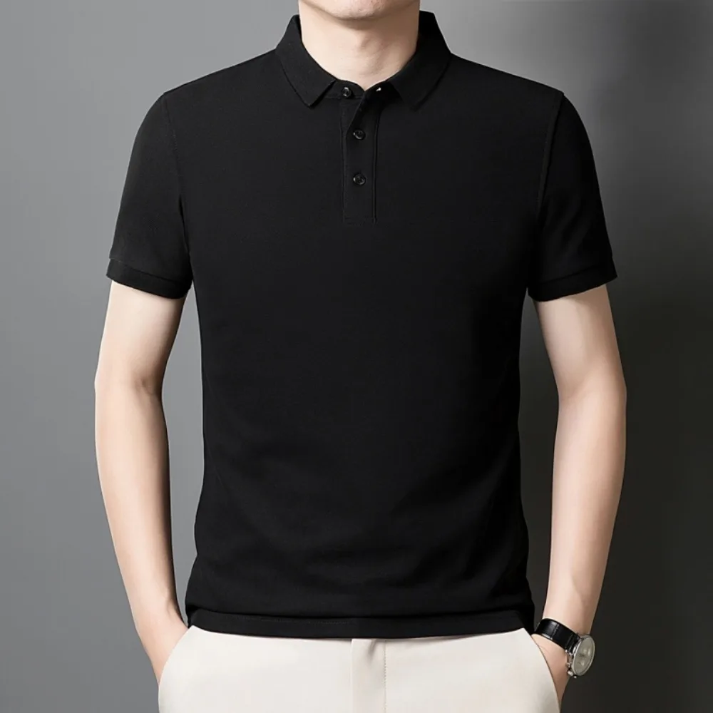 Men's Polo Shirt with Turn-Down Collar