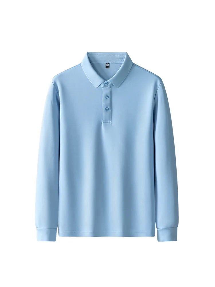 Long sleeve polo shirt, MOQ example