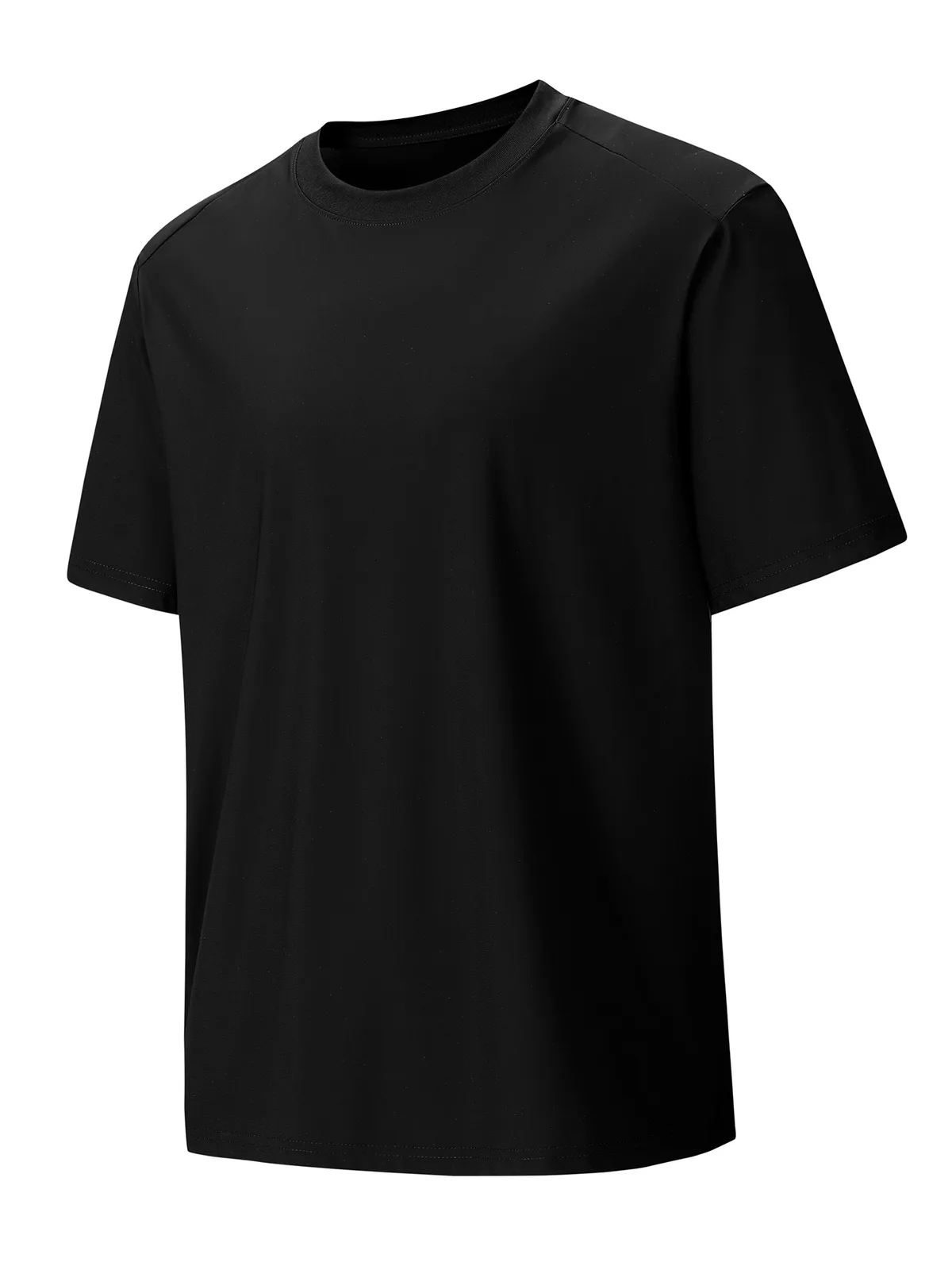 Men's Ice-Silk T-Shirt with Crew Neck