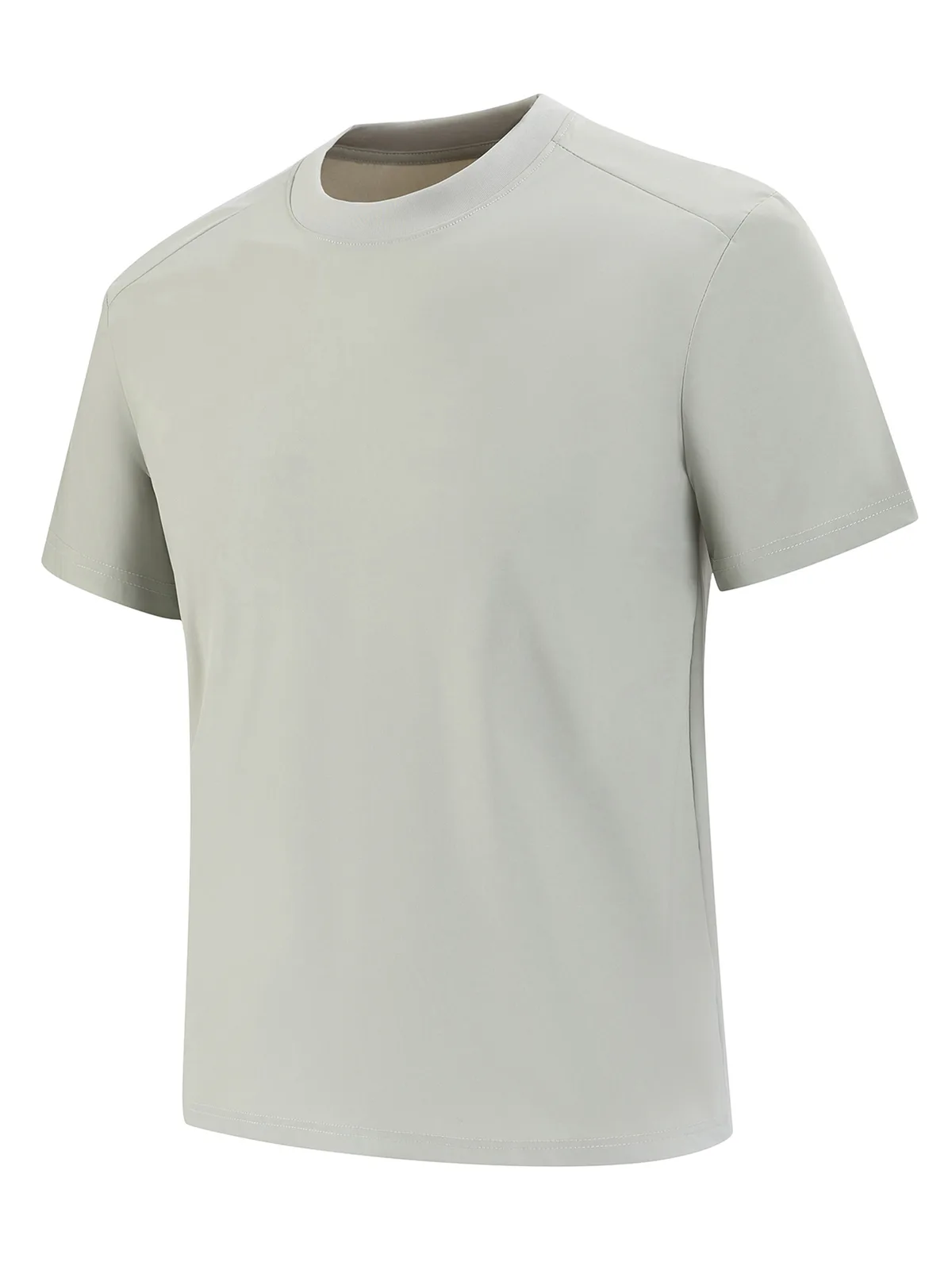 Men's Ice-Silk T-Shirt with Crew Neck
