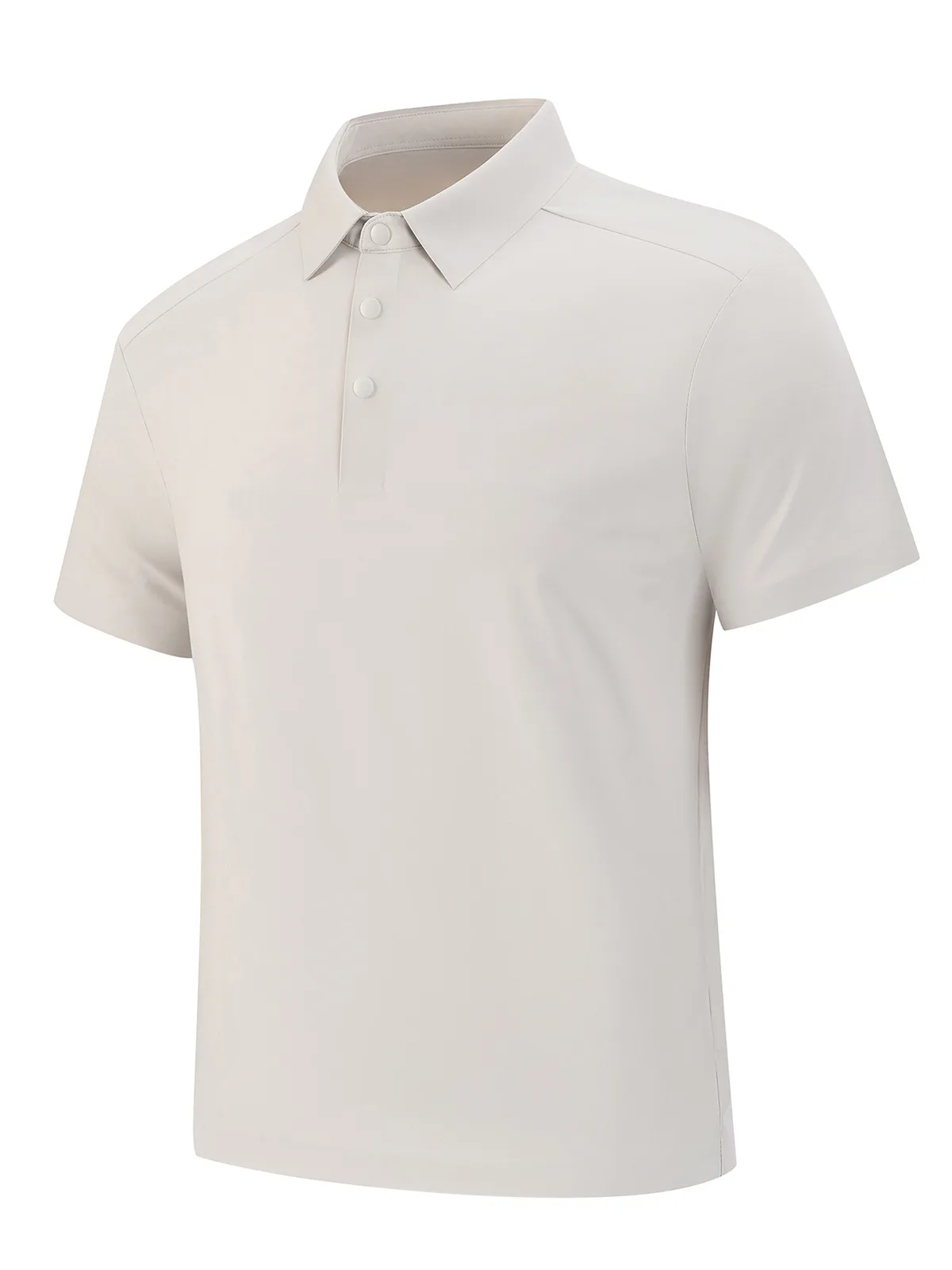 Men's Ice-Silk Polo Shirt with Turn-Down Collar