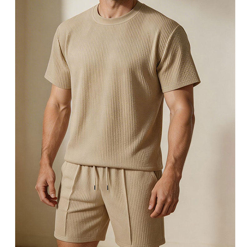 2026 Summer Cross-Border Amazon 3D Men's Textured Polo Shirt New Trendy Lapel Short-Sleeved T-Shirt Top